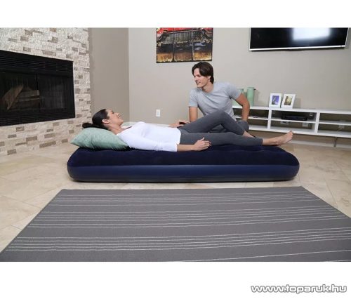 Bestway 67002 Pavillo Kétszemélyes dupla légágy matrac kepingezéshez, sötétkék, 191 x 137 x 22 cm