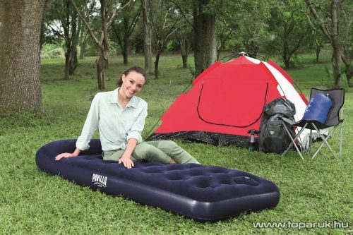 Bestway Pavillo 67223 Egyszemélyes felfújható matrac ágy, vendégágy, beépített lábpumpával, 185 x 76 x 28 cm, kék