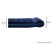 Bestway 67225 Pavillo Kétszemélyes dupla légágy matrac kepingezéshez, beépített lábpumpa, sötétkék, 191 x 137 x 22 (28 cm)