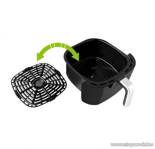 Tarrington House AF1800CP XXL Digitális légkeveréses olajsütő, olajmentes fritőz, 1800W, 6.8 literes 