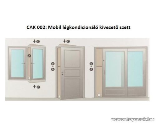 Wpro CAK 002 Univerzális Active Contol Air mobil klíma kivezető szett