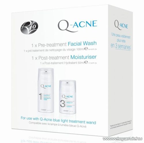 Rio tartozék kozmetikumok Q-ACNE fejlett kékfény terápiás akne kezelő rendszerhez