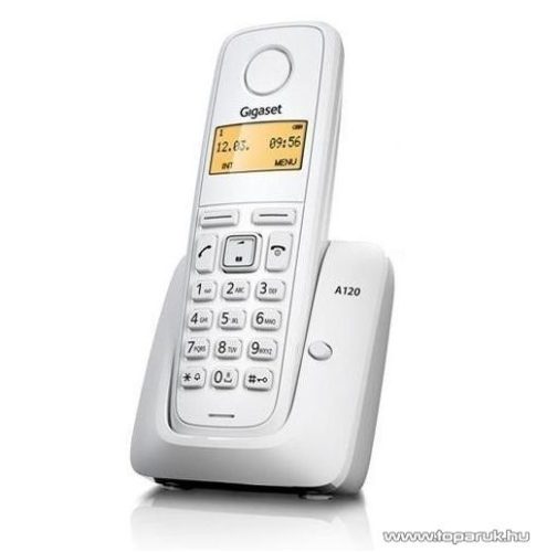 Siemens Gigaset A120 DECT telefon, fehér - megszűnt termék: 2015. február