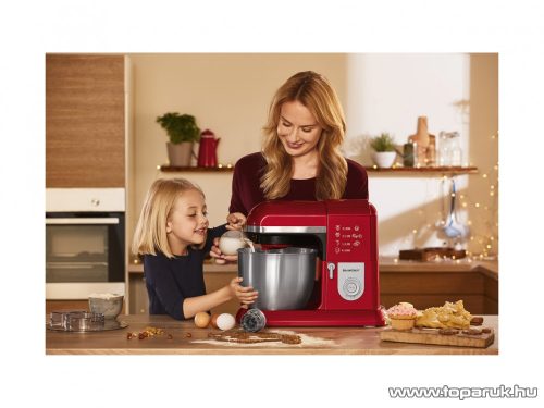 SilverCrest SKMP 1300 D4 Konyhai robotgép, dagasztó, tartozék turmixxal, piros szín