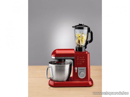 SilverCrest SKMP 1300 D4 Konyhai robotgép, dagasztó, tartozék turmixxal, piros szín