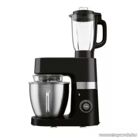   SilverCrest PREMIUM SKMP 1300 D3 Professzionális konyhai robotgép, dagasztógép turmix feltéttel, 1300W, 6,3 L, fekete szín