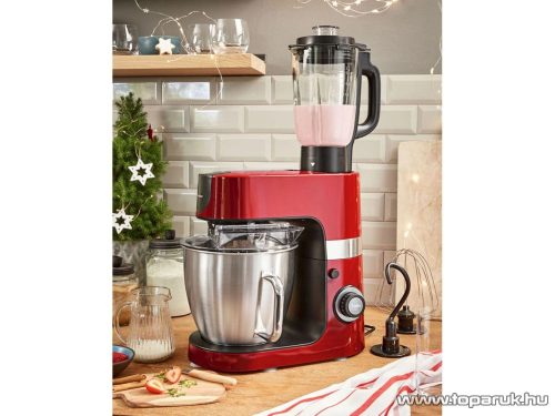SilverCrest SKMP 1300 D3 Konyhai robotgép, dagasztó, tartozék turmixxal, piros szín