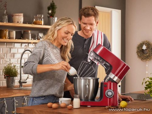 SilverCrest SKMP 1300 D3 Konyhai robotgép, dagasztó, tartozék turmixxal, piros szín