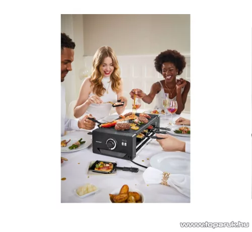 SilverCrest SRGP 1300 A1 Raclette grill és pizza sütő, 8 személyes, 1300 W