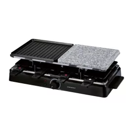   SilverCrest SRGS 1400 E2 Elektromos félkőlapos raclette grillsütő, 8 személyes, 1400 W