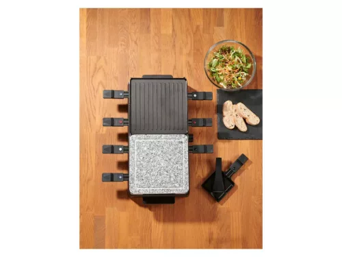 SilverCrest SRGS 1400 E2 Elektromos félkőlapos raclette grillsütő, 8 személyes, 1400 W