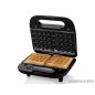   SilverCrest SSMW 750 D4 Avante 3 in 1 multifunkciós szendvicssütő, gofrisütő, grillsütő, 750W