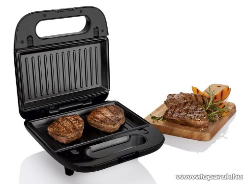 (BONTOTT / 444315) SilverCrest SSMW 750 D3 Avante 3 in 1 multifunkciós szendvicssütő, gofrisütő, grillsütő, 750W