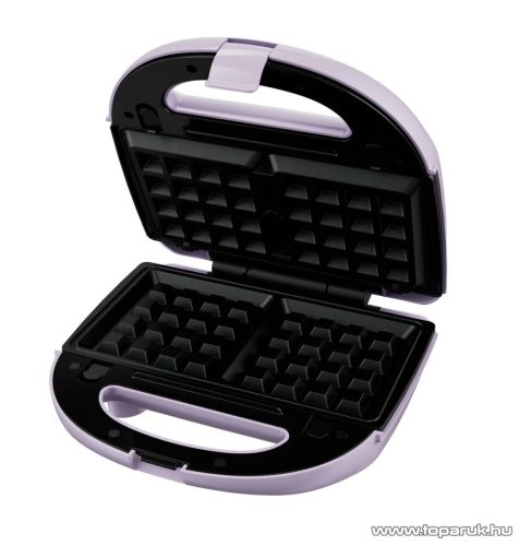 SilverCrest SWEW 750 D4 Multifunkciós 3 az 1-ben belga gofri, mintás gofri és mini fánk sütő (színes gofrisütő), cserélhető lapokkal, lila, 750W 