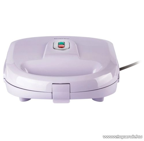 SilverCrest SWEW 750 D4 Multifunkciós 3 az 1-ben belga gofri, mintás gofri és mini fánk sütő (színes gofrisütő), cserélhető lapokkal, lila, 750W 