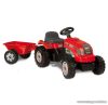 Smoby Bull játék traktor utánfutóval - piros (33045) - készlethiány