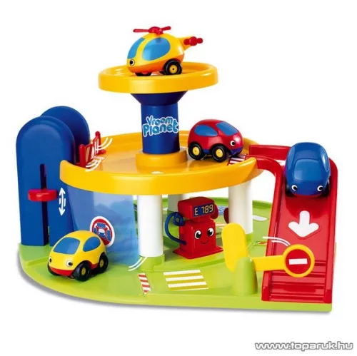 Smoby Vroom Planet VP Kis garázs lifttel + ajándék DVD (751008) - Megszűnt termék: 2014. November