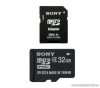 Sony SR32A4 Class 4 Micro SDHC memória kártya + adapter, 32GB - megszűnt termék: 2015. december