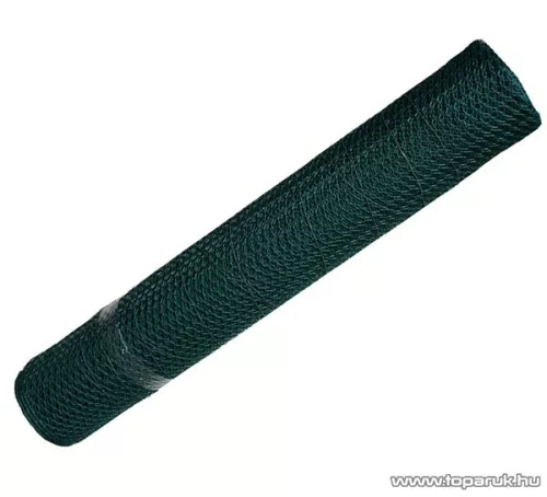 Csibefonat PVC bevonatú, műanyagos vashuzalból, 50 cm magas, 1,3 cm osztással, 25 fm / tekercs