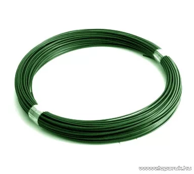 PVC feszítő lágyhuzal, zöld, 2,5 / 3,1 mm huzalvastagság