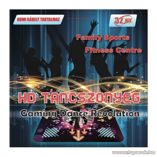 Gaming Dance Revolution PC-re és TV-re csatlakoztatható táncszőnyeg, HD felbontás