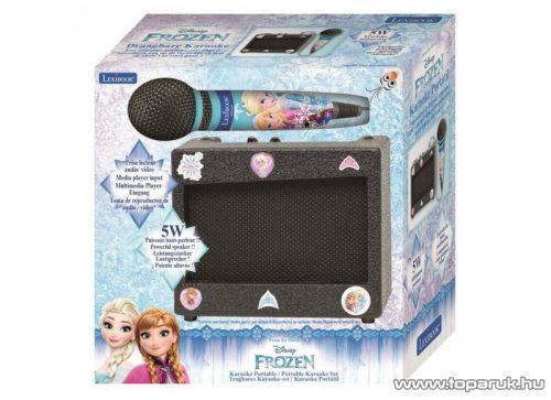 Lexibook Disney Jégvarázs hordozható hangszóró, karaoke mikrofonnal