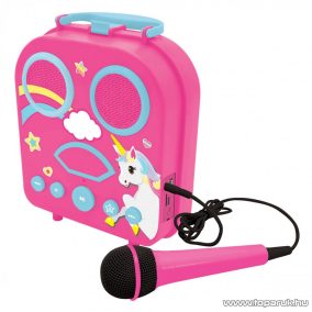   Lexibook Unikornis hordozható karaoke hangszóró mikrofonnal