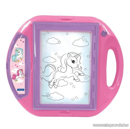 Lexibook Unikornis rajzoló projektor, rajztábla sablonokkal és nyomdákkal
