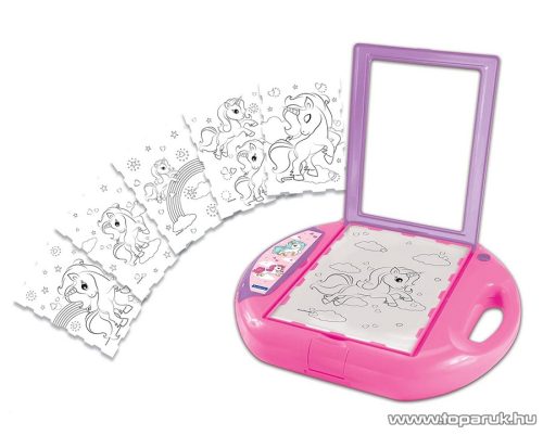 Lexibook Unikornis rajzoló projektor, rajztábla sablonokkal és nyomdákkal