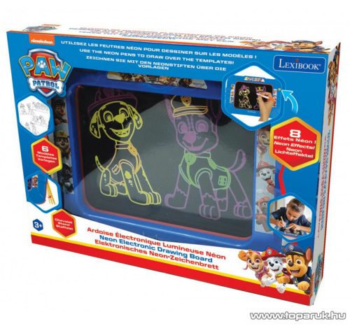 Lexibook Mancs Őrjárat világító neon rajztábla