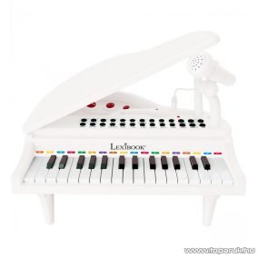   Lexibook Mini elektromos zongora mikrofonnal, tanulást segítő világító billentyűkkel