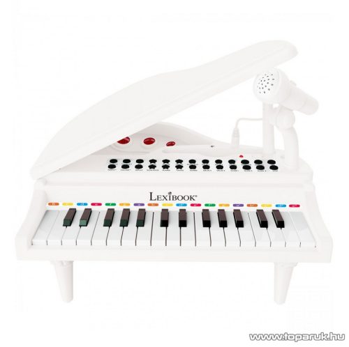 Lexibook Mini elektromos zongora mikrofonnal, tanulást segítő világító billentyűkkel