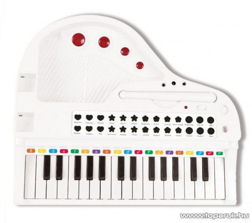 Lexibook Mini elektromos zongora mikrofonnal, tanulást segítő világító billentyűkkel