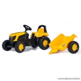   Rolly Toys Kid JCB pedálos traktor utánfutóval (RO-012619)