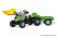 Rolly Toys Kid-X pedálos markolós traktor utánfutóval, zöld (RO-023134)