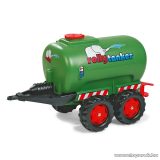   Rolly Toys Trailer Tanker duplatengelyes, tartályos utánfutó, zöld (RO-122653)