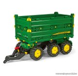   Rolly Toys Multitrailer John Deere háromtengelyes, billenthető utánfutó (RO-125043)