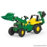   Rolly Toys Junior John Deere pedálos, markolós traktor exkavátorral (RO-811076)