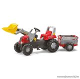   Rolly Toys Junior pedálos markolós traktor utánfutóval (RO-811397)