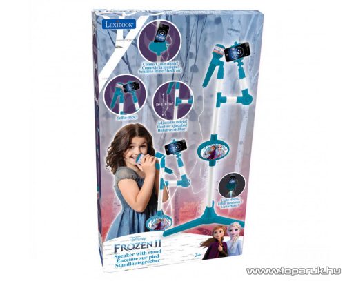 Lexibook Disney Jégvarázs mikrofon világító állvánnyal, beépített hangszóróval
