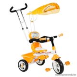   VegaToys Koalás, napernyős, szülőkormányos tricikli, narancssárga