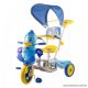 VegaToys Kacsás, napernyős, szülőkormányos tricikli, kék