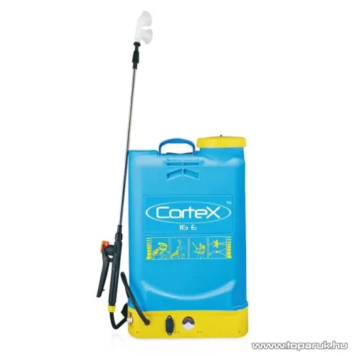CorteX 16 E Akkumulátoros elektromos háti permetező, 16 literes (kék - sárga)