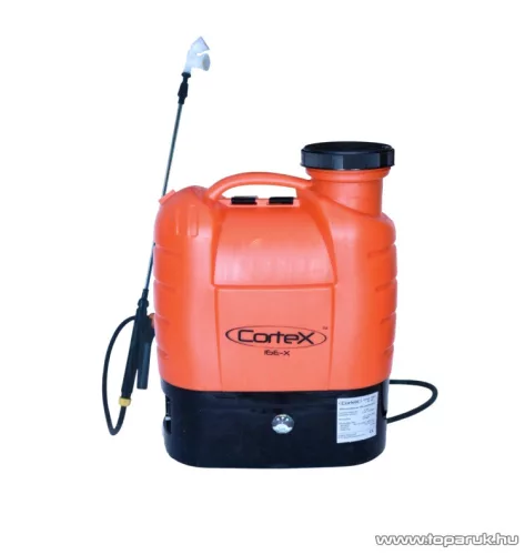 CorteX 16D-01C 16 E Akkumulátoros elektromos háti permetező, 16 literes (narancs)