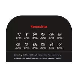  Hausmeister HM 6932 Air Fryer forrólevegős sütő, 2,5 literes, 1000 W