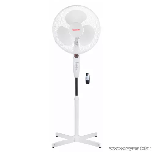 Hausmeister HM 8503 Álló ventilátor távirányítóval, 40 cm átmérő, fehér, 40 W