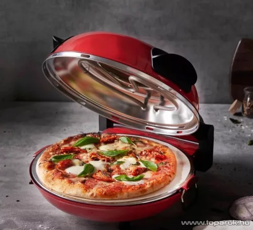 Hausmeister HM6149 Pizzakészítő, pizza sütő pizzakővel, 1200 W