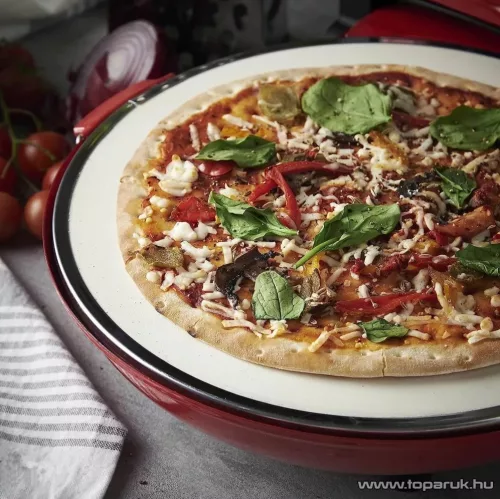 Hausmeister HM6149 Pizzakészítő, pizza sütő pizzakővel, 1200 W
