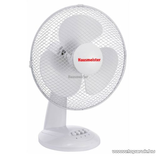 Hausmeister HM8303 Asztali ventilátor, 30 cm átmérő, fehér, 35 W