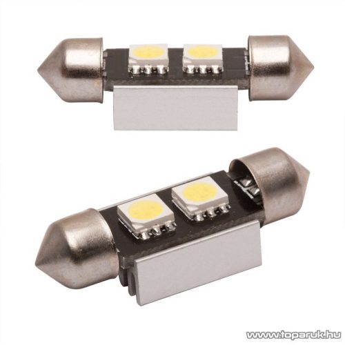 Carguard 2 SMD LED-es sofita izzó rendszám vagy belső tér világítás, fehér, 2 db / csomag (51018)